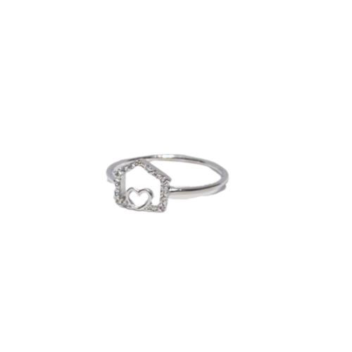 Anello Ginger Donna  in   Oro bianco Diamante 0.05