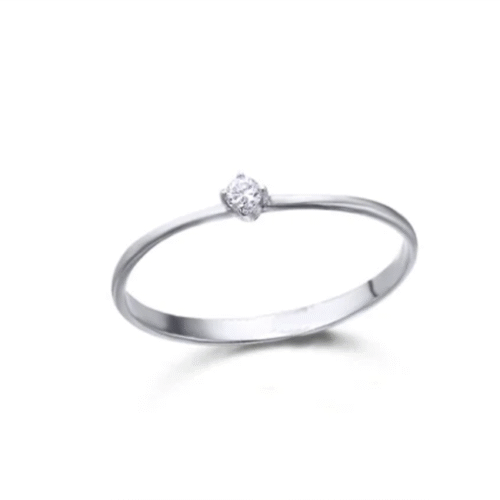 Anello Le Carrè Donna  in   Oro bianco Diamante 0.05