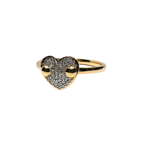 Anello Artigianale Donna in Oro rosa Diamante A623B