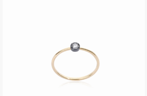 Anello Burato Donna in Oro giallo Diamante CQ609154