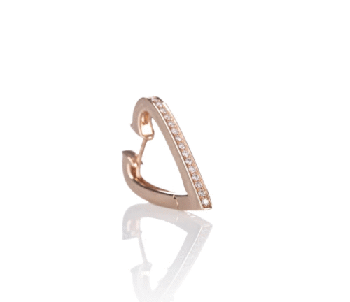Mono orecchino BE8 Donna GIVE LOVE in Oro rosa Diamante BK169 MONO