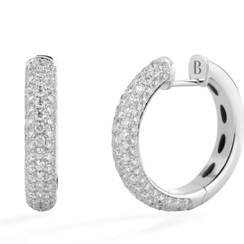Orecchini Buonocore Donna  in   Oro bianco Diamante 1.60