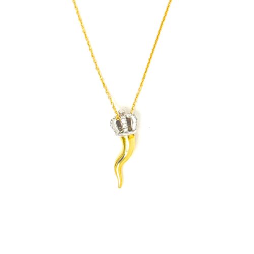 Collana Artigianale Donna  in   Oro Diamante 0.14 - immagine 2