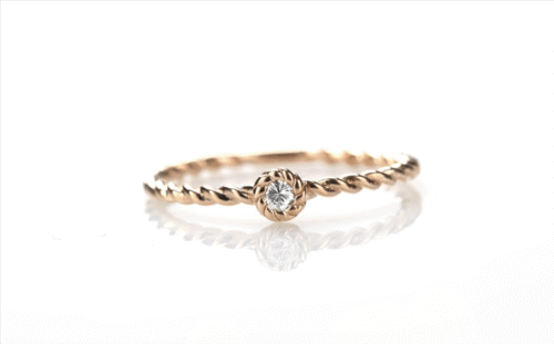 Anello BE8 Donna in Oro Diamante BI437