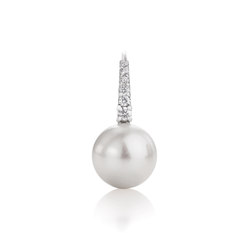 Orecchini Coscia Perle Donna in Oro bianco Diamante LBEAFW644-014 - immagine 2