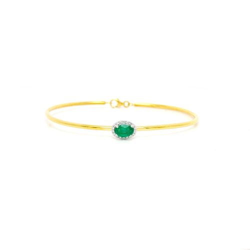 Bracciale Artigianale Donna in Oro giallo Diamante CKHBRAUB015