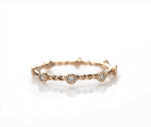 Anello BE8 Donna in Oro rosa Diamante BH935