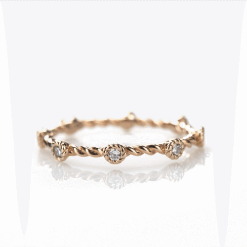 Anello BE8 Donna in Oro rosa Diamante BH935