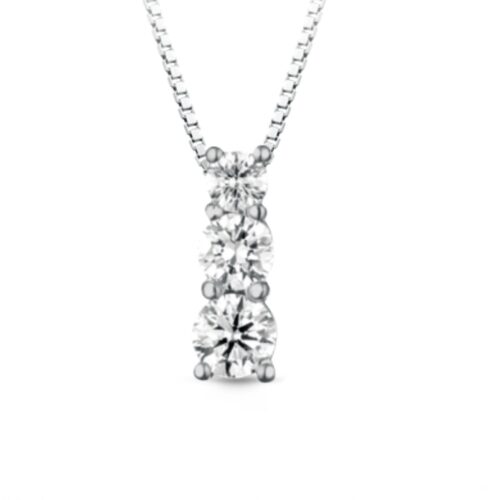 Collana Artigianale Donna  in   Oro Diamante 0.17