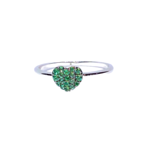 Anello Buonocore Donna Hope in   Oro bianco Smeraldo 0.16