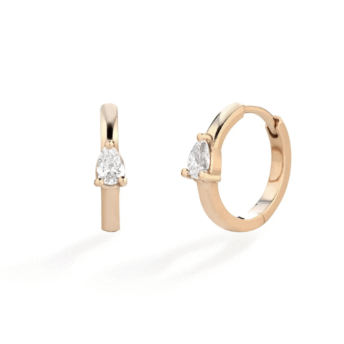Orecchini Buonocore Donna  in   Oro Diamante 0.20