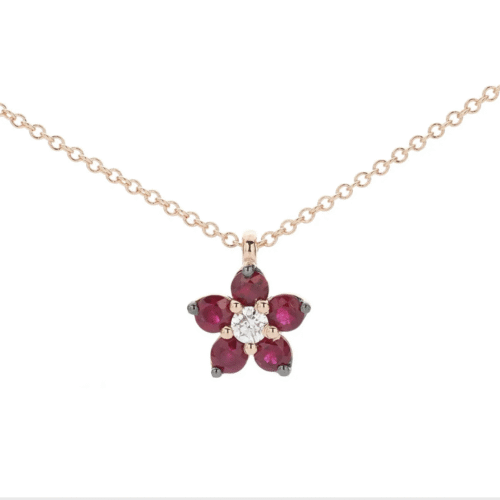 Collana Buonocore Donna in Oro rosa Rubino 543C02MP
