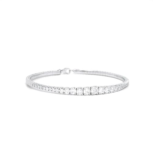 Bracciale Artigianale Donna  in   Oro bianco Diamante 1.90