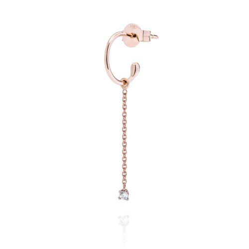 Mono orecchino Burato Donna Linee ed Archi in   Oro rosa - immagine 5