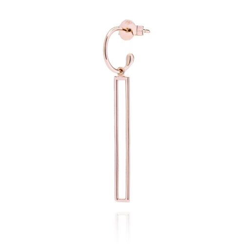 Mono orecchino Burato Donna Linee ed Archi in Oro rosa CD810 - immagine 3