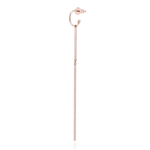 Mono orecchino Burato Donna Linee ed Archi in Oro rosa CD810 - immagine 4