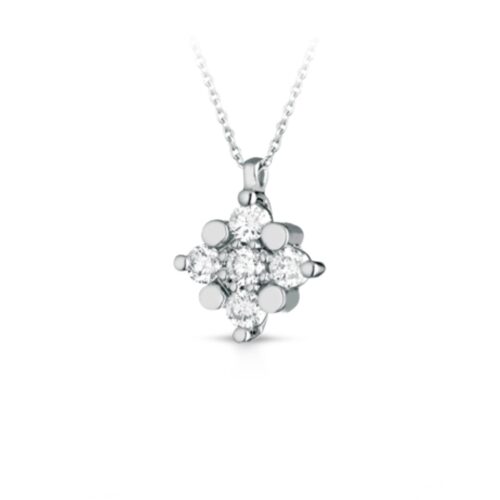 Collana Artigianale Donna  in   Oro Diamante 0.10