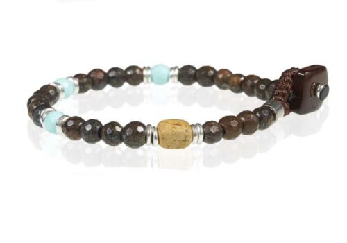 Bracciale Gerba Uomo in Argento WBROWN03