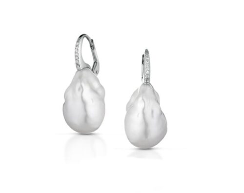 Orecchini Coscia Perle Donna in Oro bianco Perla CLEAFW033.1