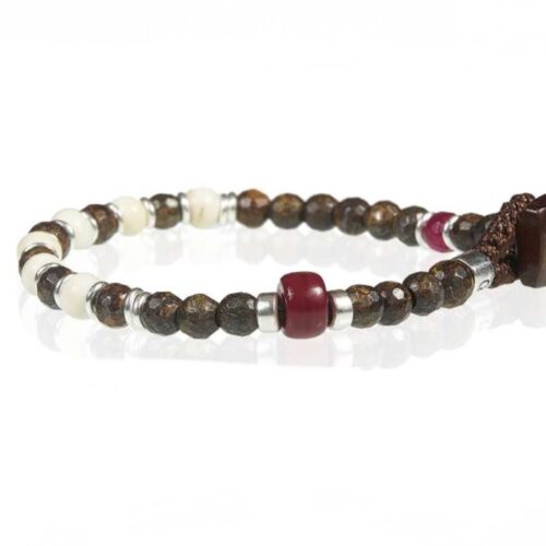 Bracciale Gerba Uomo in Argento WBROWN01