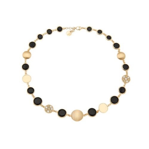 Collana Aquaforte Donna Tonde Reverse in   Argento Quarzo idrotermale