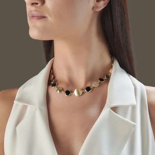 Collana Aquaforte Donna Tonde Reverse in   Argento Quarzo idrotermale - immagine 2