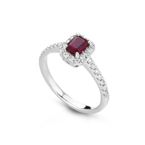 Anello Buonocore Donna Forever 2.0 in   Oro bianco Rubino 0.58