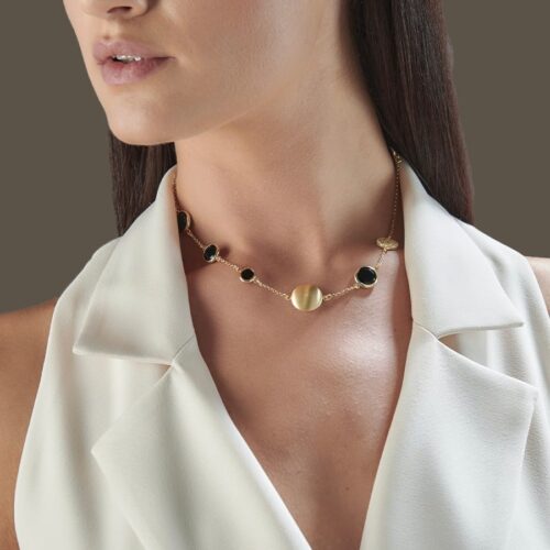 Collana Aquaforte Donna Tonde Reverse in   Argento Zirconia
