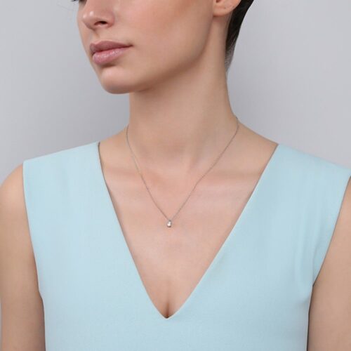 Collana Kurshuni Donna in Argento Zirconia KU607-200SPR - immagine 4