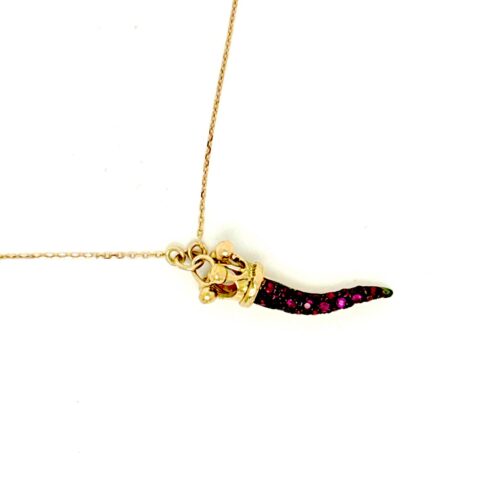 Collana Artigianale Donna in Oro Rubino CKDCOAUB007