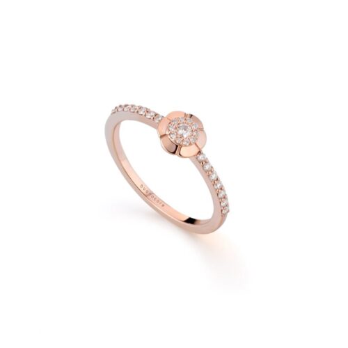 Anello Buonocore Donna  in   Oro Diamante 0.21
