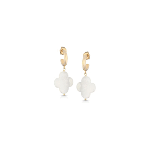 Orecchini Glamour Donna  in   Argento Perla