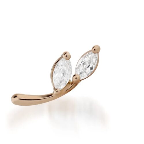 Mono orecchino Buonocore Donna  in   Oro rosa Diamante 0.17