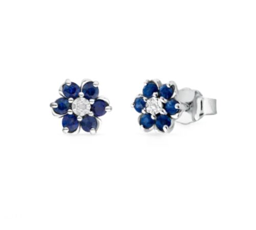 Orecchini Artigianale Donna in Oro bianco Zaffiro ORFLEUR/1Z