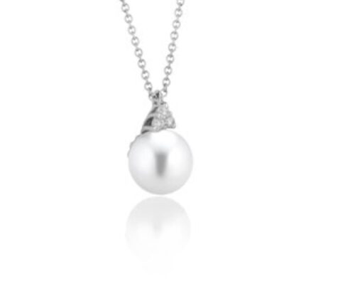 Collana Coscia Perle Donna in Oro bianco Perla LBPNAK009.1
