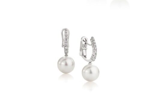 Orecchini Coscia Perle Donna in Oro Diamante LBEAFW643