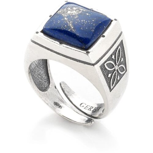 Anello Gerba Uomo  in   Argento Lapislazzulo