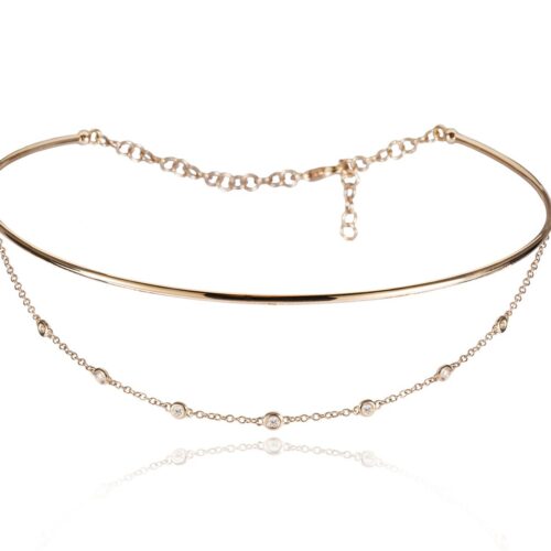 Collana RF Jewels Donna Bohemien in Oro rosa Diamante COVA11032BWXX