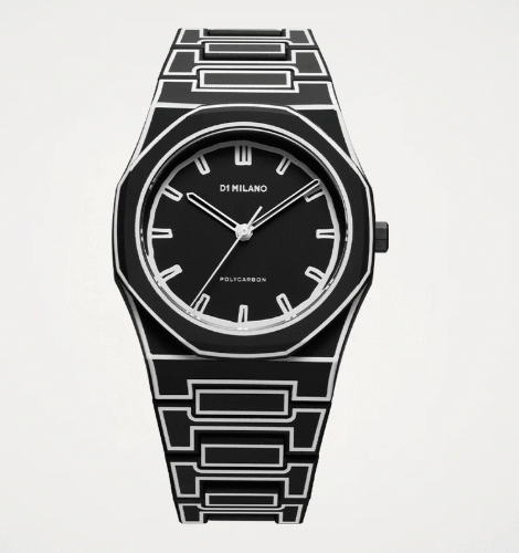 Orologio D1 Milano Uomo Black Sketch in Policarbonato D1-PCBJ33
