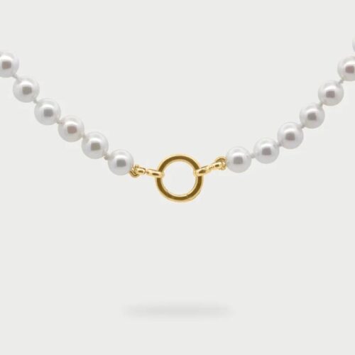 Collana Rue des Mille Donna Charm Bar in Argento Perla CB-GR 12