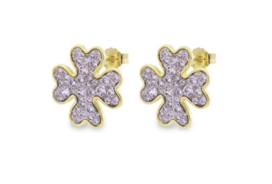 Orecchini Rue des Mille Donna Stardust Double in Argento Zircone ORZ-018 M2 QUAD AU