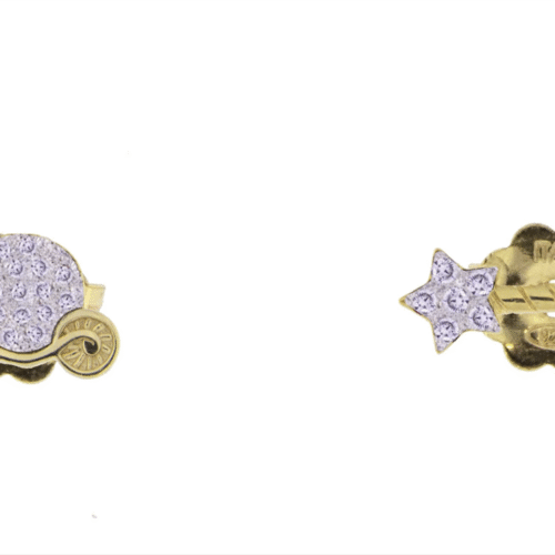 Orecchini Rue des Mille Donna Stardust Double in Argento ORZ-LOB MIC C2 AU