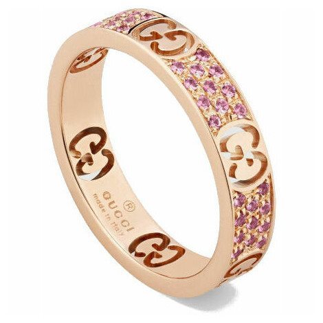 Anello Gucci Donna in Oro Zaffiro rosa GUCYBC163351001014 GUCCI