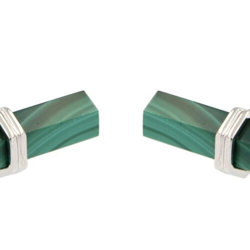 Gemelli Uomo in Argento Malachite 449 MAL GEM