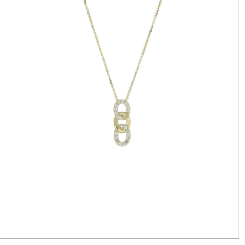 Collana Donna in Oro Zirconia C582BK0 CO