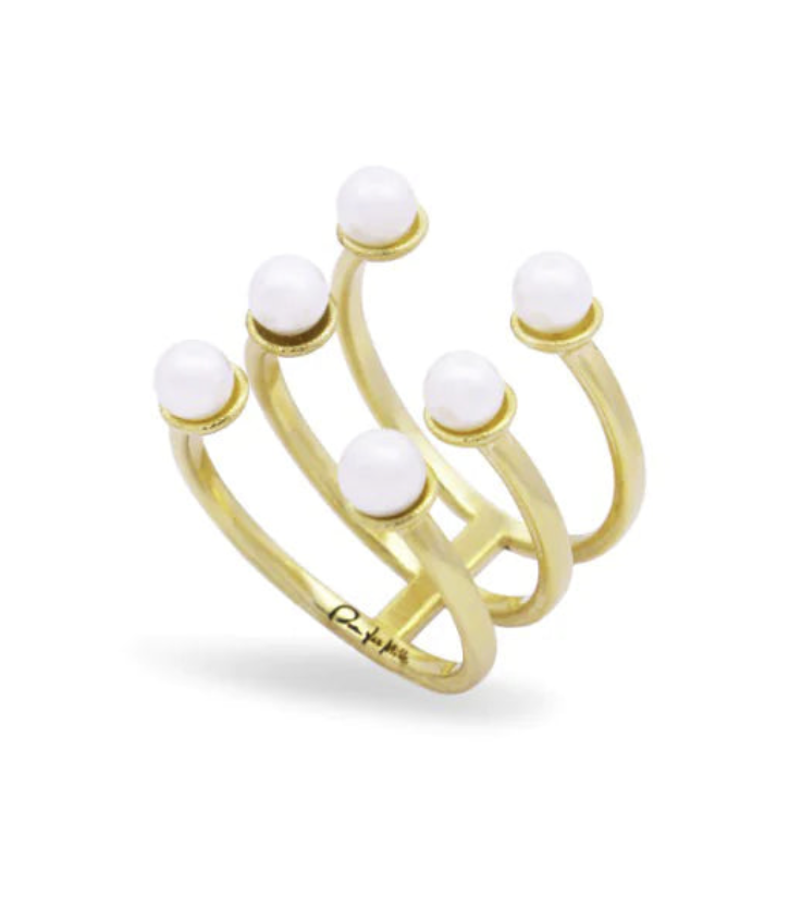 Anello Rue des Mille Donna in Argento Perla AN-019 M1 AU