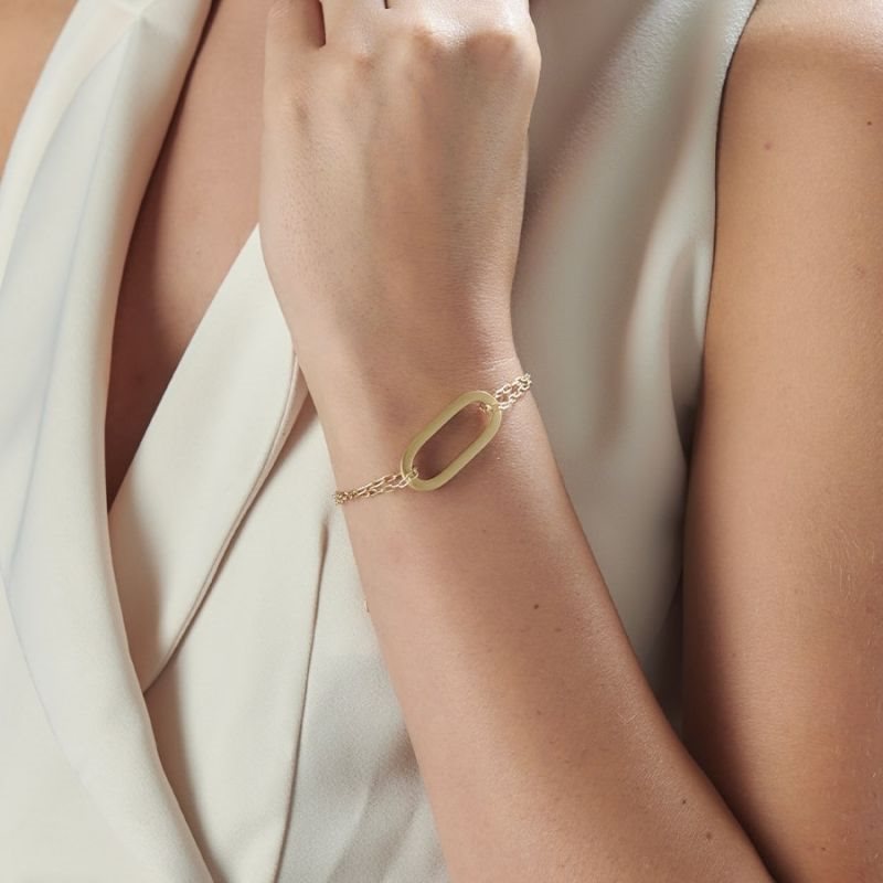 Bracciale Aquaforte Donna Ovali Chic in Argento H4182669 2 Bracciale Aquaforte Donna Ovali Chic in Argento H4182669 - immagine 2