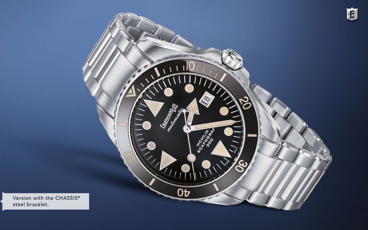 Orologio Eberhard Uomo Scafograf in Acciaio 41034.VS CAD 2 Orologio Eberhard Uomo Scafograf in Acciaio 41034.VS CAD - immagine 2