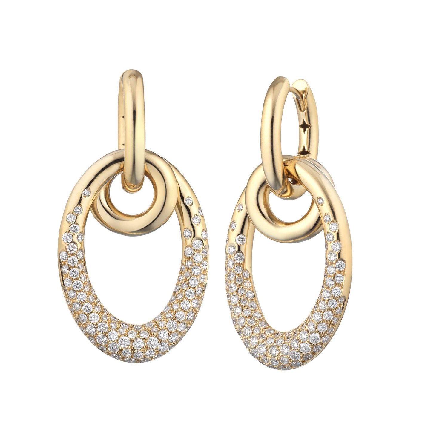 Orecchini Buonocore Donna Loop in Oro Diamante 1412O01DY 1 Orecchini Buonocore Donna Loop in Oro Diamante 1412O01DY